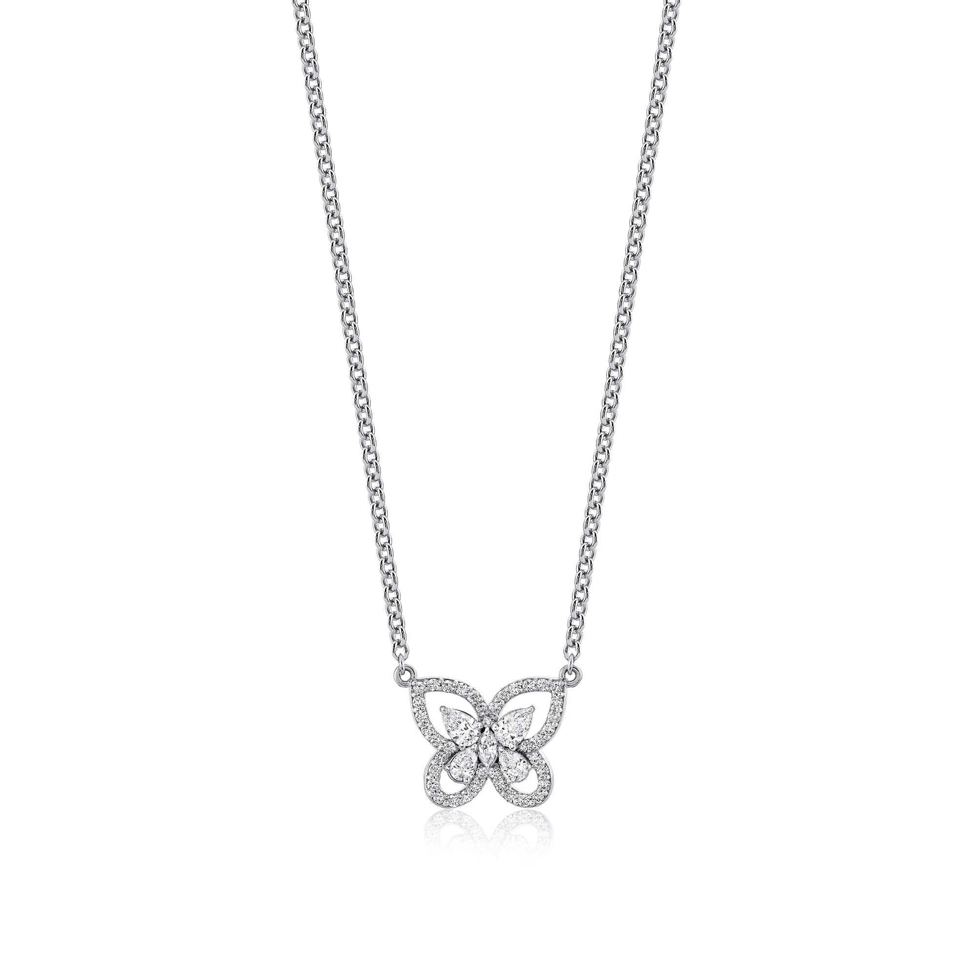 MICHAEL M Necklace Montage Framed Butterfly Necklace