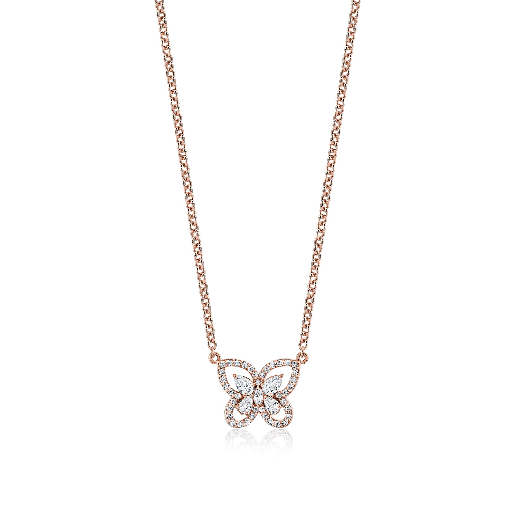 MICHAEL M Necklace Montage Framed Butterfly Necklace