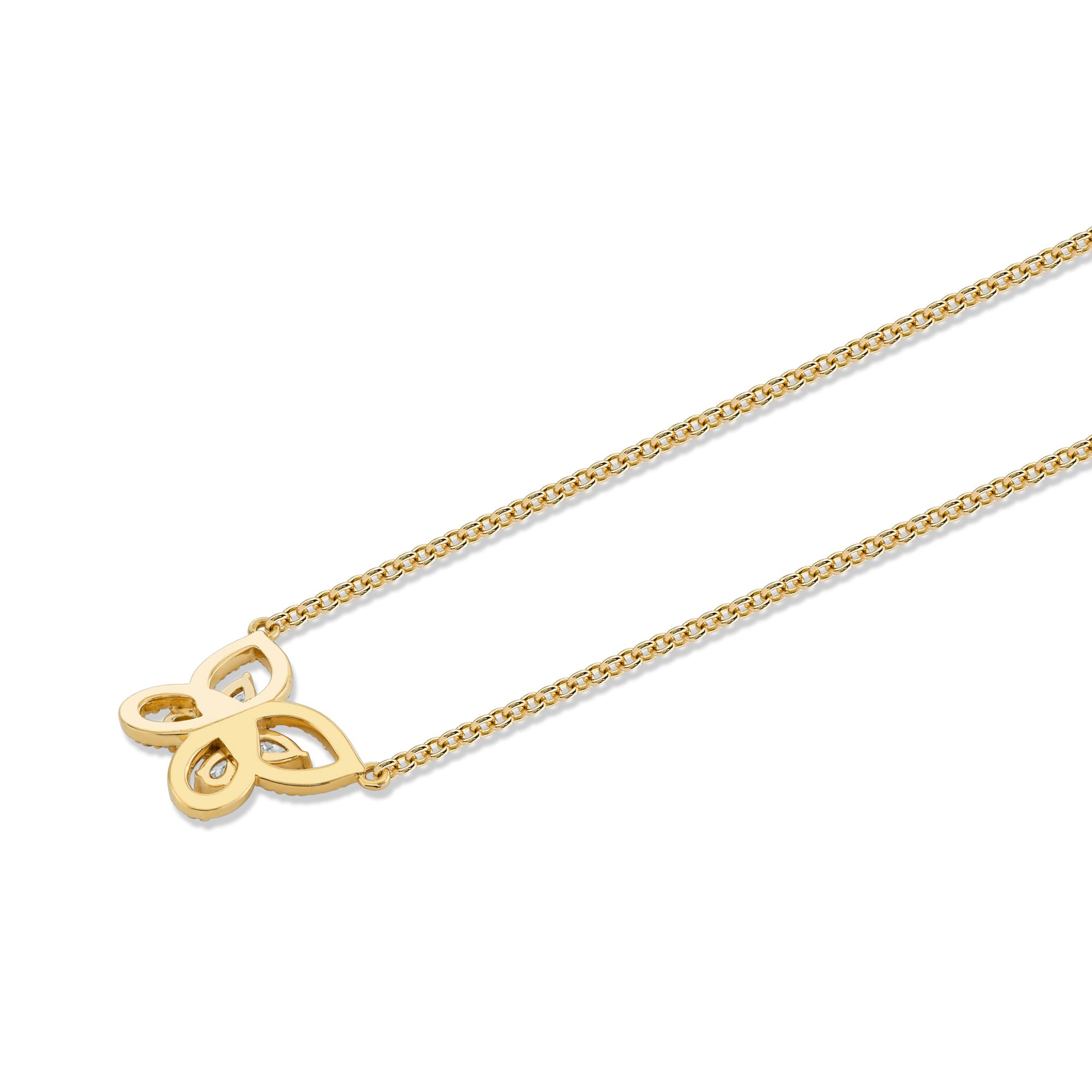 MICHAEL M Necklace Montage Framed Butterfly Necklace