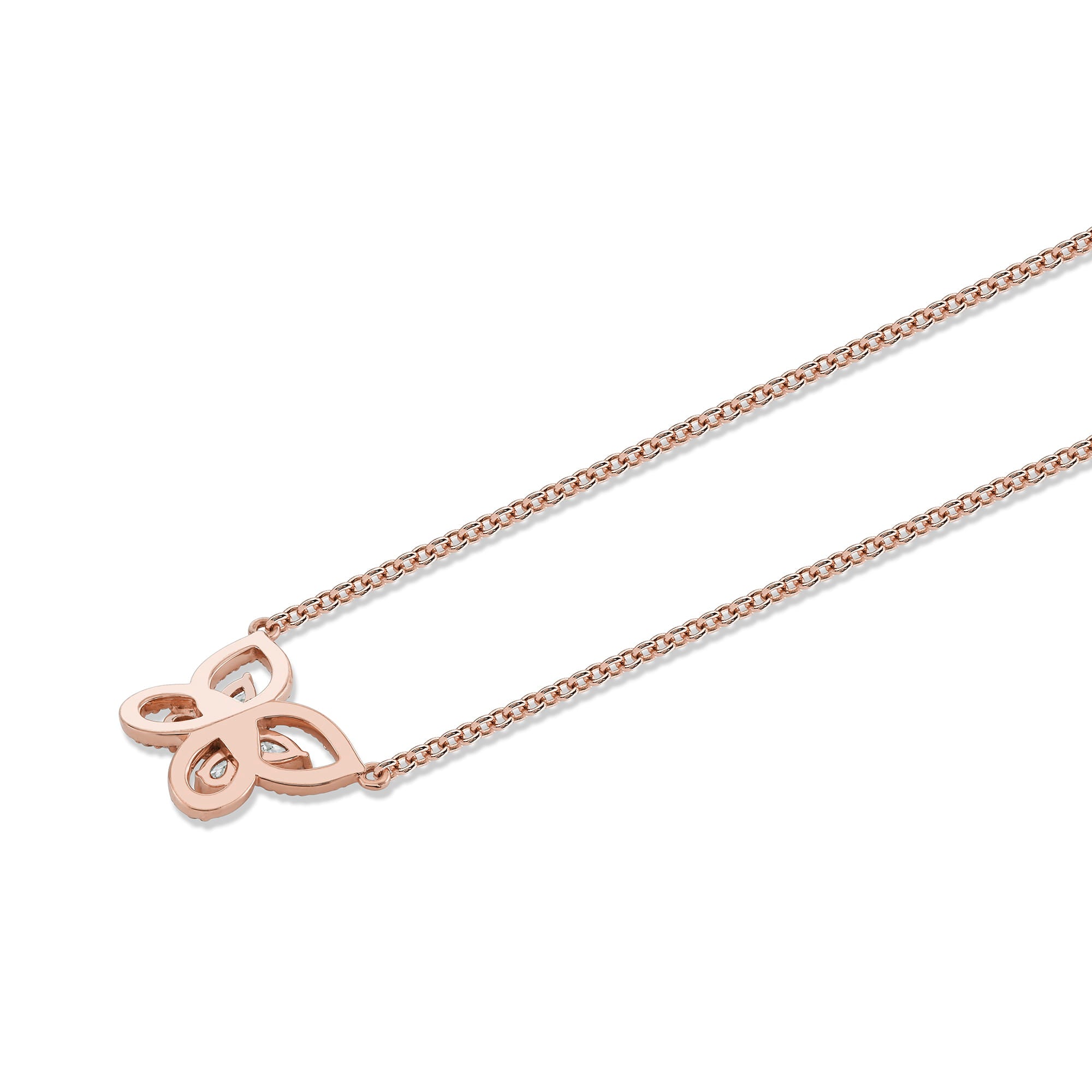 MICHAEL M Necklace Montage Framed Butterfly Necklace