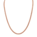 MICHAEL M Necklaces 14K Rose Gold Men's Cuban Chain Necklace