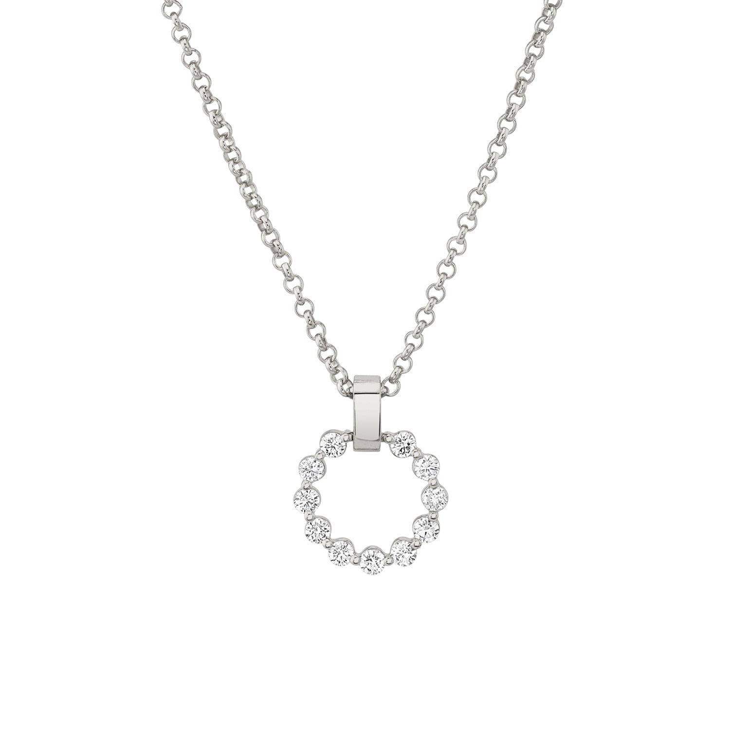MICHAEL M Necklaces 14K White Gold Cloud Small Pendant P383