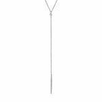 MICHAEL M Necklaces 14K White Gold Diamond Linear Drop Necklace CN216