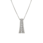 MICHAEL M Necklaces 14K White Gold Europa Flare Pendant P398-14KWG