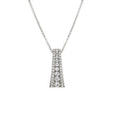 MICHAEL M Necklaces 14K White Gold Europa Flare Pendant P398-14KWG