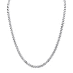 MICHAEL M Necklaces 14K White Gold Men's Cuban Chain Necklace