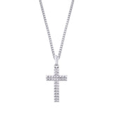 MICHAEL M Necklaces 14K White Gold Men's Tetra Cross