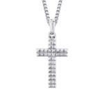 MICHAEL M Necklaces 14K White Gold Men's Tetra Cross