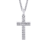 MICHAEL M Necklaces 14K White Gold Men's Tetra Cross