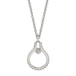 MICHAEL M Necklaces 14K White Gold Mini Signature MM Tetra Pendant P379WG