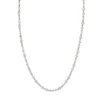 MICHAEL M Necklaces 14K White Gold Mixed Shape Bezel Tennis Necklace CN413WG