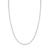 MICHAEL M Necklaces 14K White Gold Princess Bezel Tennis Necklace CN412