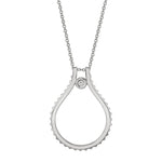 MICHAEL M Necklaces 14K White Gold Signature MM Tetra Pendant P372WG