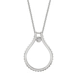 MICHAEL M Necklaces 14K White Gold Signature MM Tetra Pendant P372WG