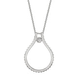 MICHAEL M Necklaces 14K White Gold Signature MM Tetra Pendant P372