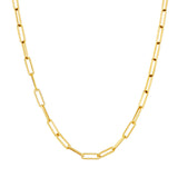 MICHAEL M Necklaces 14K Yellow Gold / 16" 3mm Paperclip Link Chain CN300-16
