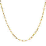 MICHAEL M Necklaces 14K Yellow Gold / 16" Paperclip Link Chain CN300-16