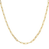 MICHAEL M Necklaces 14K Yellow Gold / 16" Paperclip Link Chain CN300-16