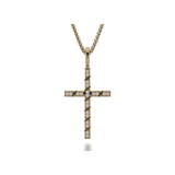 MICHAEL M Necklaces 14K Yellow Gold Box Diamond Cross Pendant MP232YG