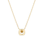 MICHAEL M Necklaces 14K Yellow Gold / Citrine - November Signature Birthstone Necklace CN435CI