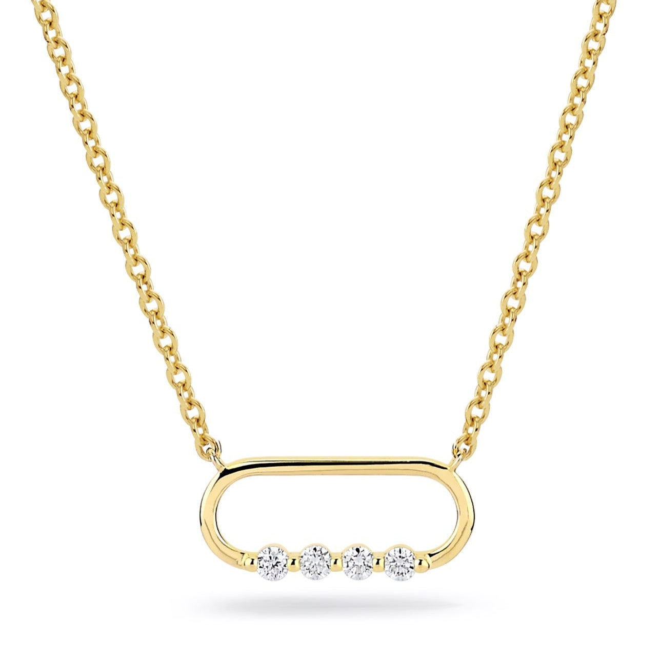 MICHAEL M Necklaces 14K Yellow Gold Cloud Link Necklace CN386