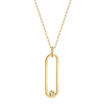 MICHAEL M Necklaces 14K Yellow Gold Longline Link Pendant P360