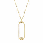 MICHAEL M Necklaces 14K Yellow Gold Longline Link Pendant P360