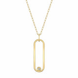 MICHAEL M Necklaces 14K Yellow Gold Longline Link Pendant P360