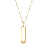 MICHAEL M Necklaces 14K Yellow Gold Longline Link Pendant P360