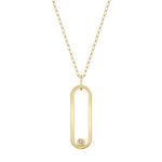 MICHAEL M Necklaces 14K Yellow Gold Longline Link Pendant P360