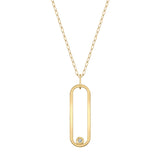 MICHAEL M Necklaces 14K Yellow Gold Longline Link Pendant P360