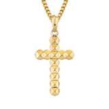 MICHAEL M Necklaces 14K Yellow Gold Men's 3D Tetra Cross