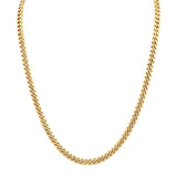 MICHAEL M Necklaces 14K Yellow Gold Men's Cuban Chain Necklace