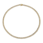 MICHAEL M Necklaces 14K Yellow Gold Men's Pave Cuban Chain Necklace