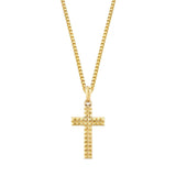 MICHAEL M Necklaces 14K Yellow Gold Men's Tetra Cross