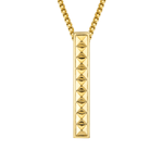 MICHAEL M Necklaces 14K Yellow Gold Men's Tetra Pillar Necklace