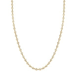 MICHAEL M Necklaces 14K Yellow Gold Round Bezel Tennis Necklace CN411YG