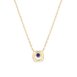 MICHAEL M Necklaces 14K Yellow Gold / Sapphire - September Signature Birthstone Necklace CN435SA