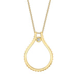 MICHAEL M Necklaces 14K Yellow Gold Signature MM Tetra Pendant P372YG