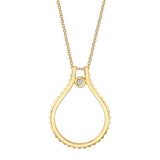 MICHAEL M Necklaces 14K Yellow Gold Signature MM Tetra Pendant P372YG