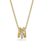 MICHAEL M Necklaces 14K Yellow Gold Tetra 3 Ring Necklace P376