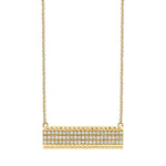 MICHAEL M Necklaces 14K Yellow Gold Tetra Bar Necklace CN396