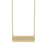 MICHAEL M Necklaces 14K Yellow Gold Tetra Bar Necklace CN396