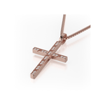 MICHAEL M Necklaces Box Diamond Cross Pendant