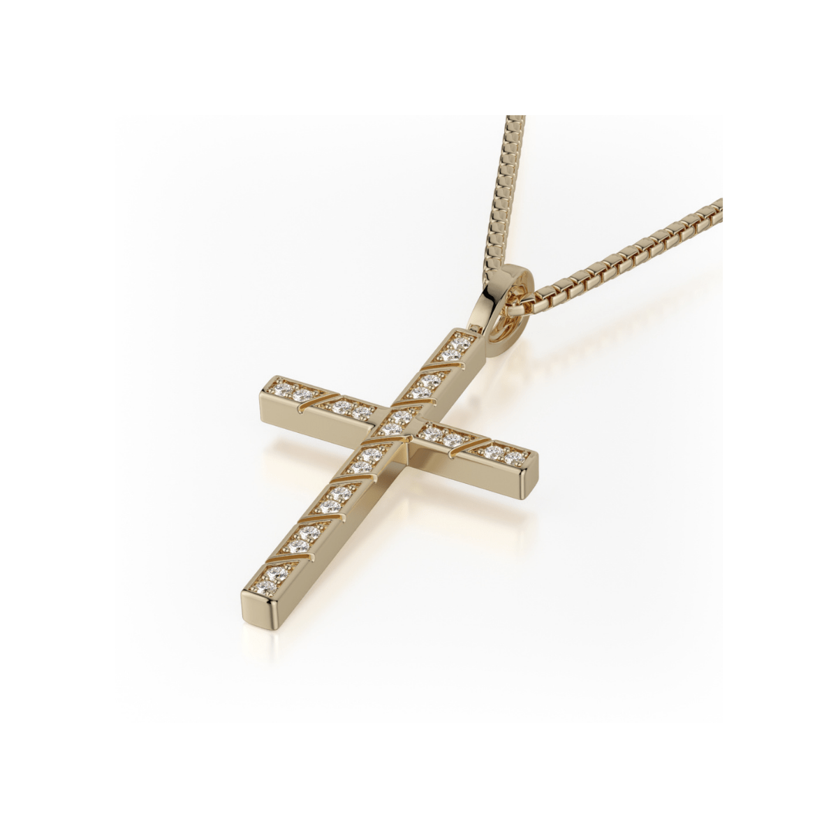 MICHAEL M Necklaces Box Diamond Cross Pendant