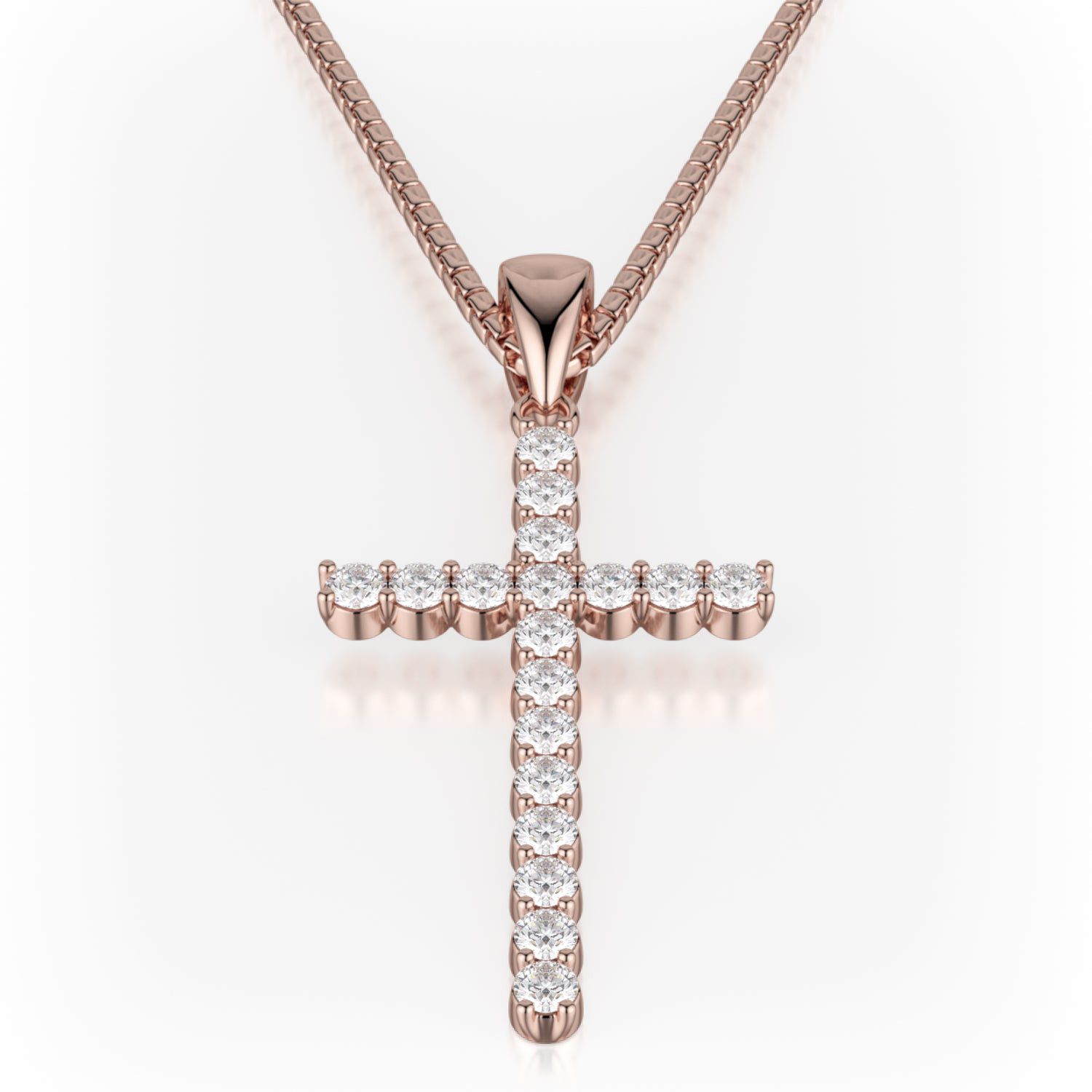 MICHAEL M Necklaces Classic Diamond Cross Necklace