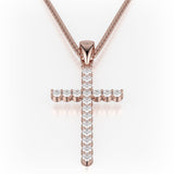 MICHAEL M Necklaces Classic Diamond Cross Necklace