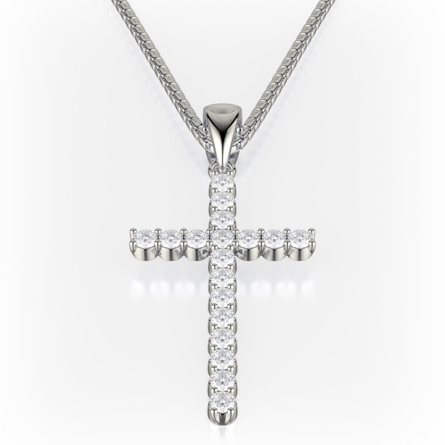 MICHAEL M Necklaces Classic Diamond Cross Necklace