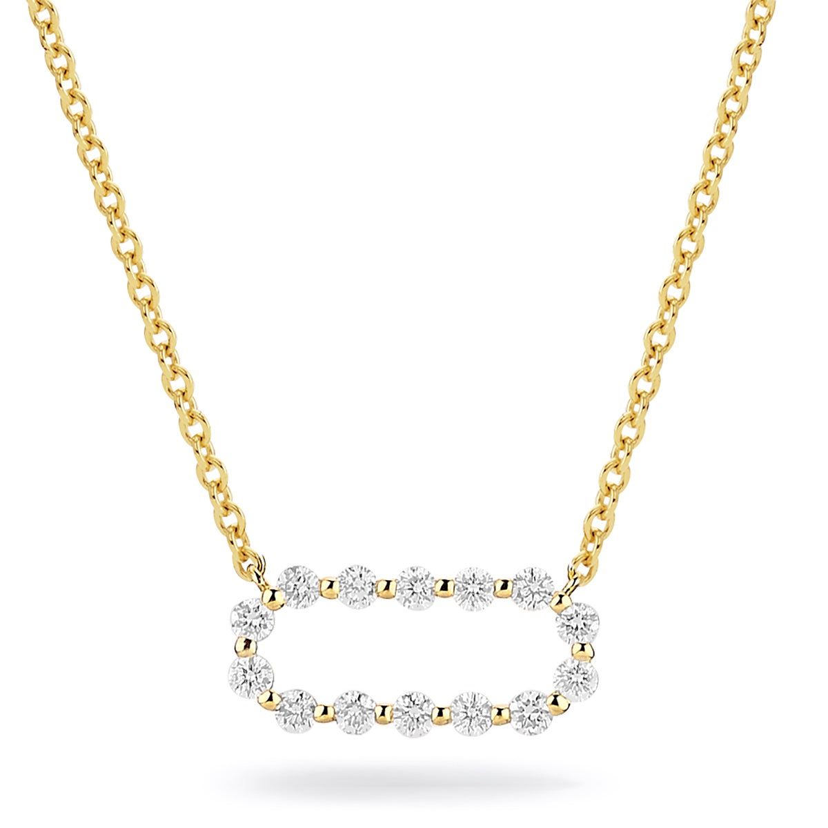 MICHAEL M Necklaces Cloud Pavé Link Necklace