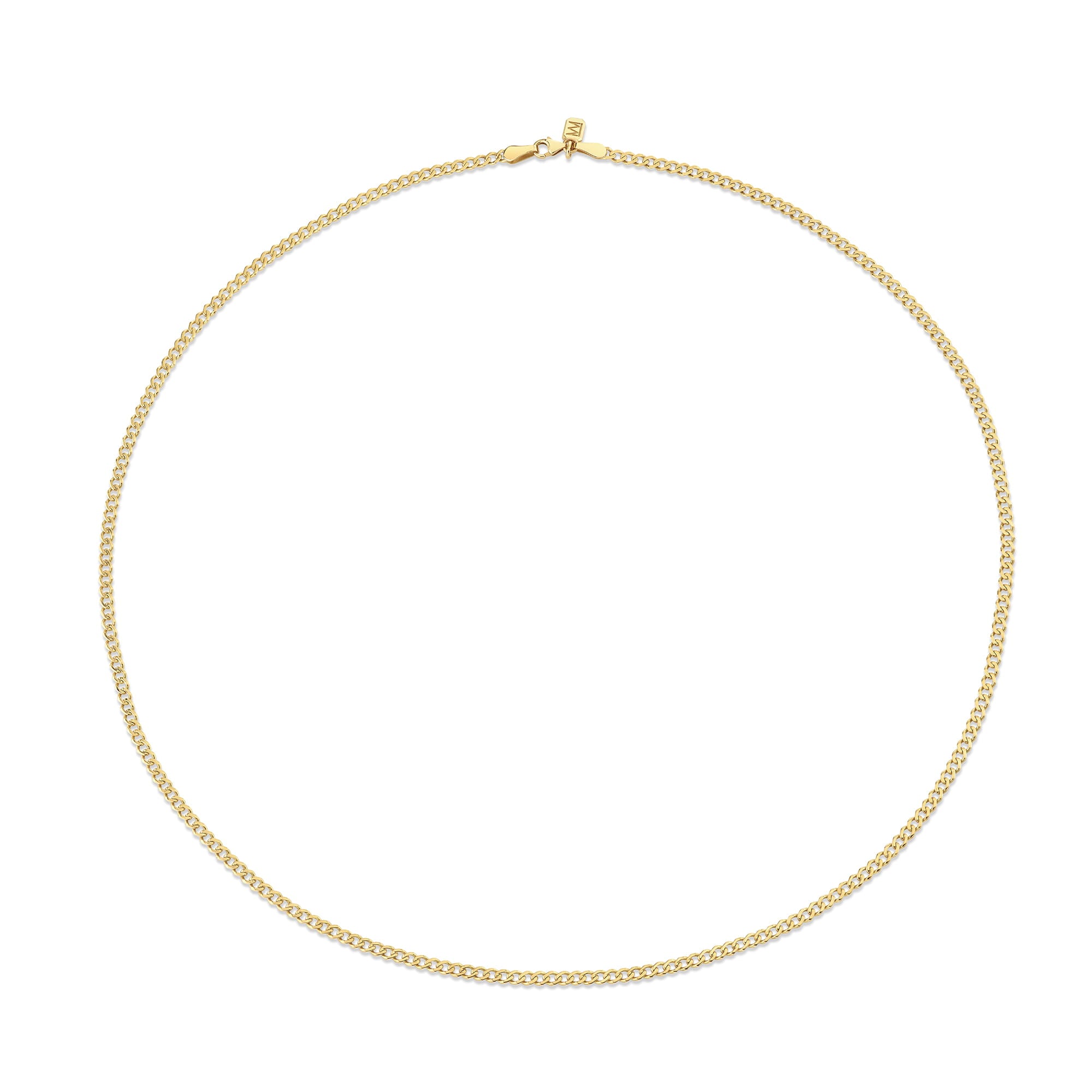 MICHAEL M Necklaces Curb Chain 3mm